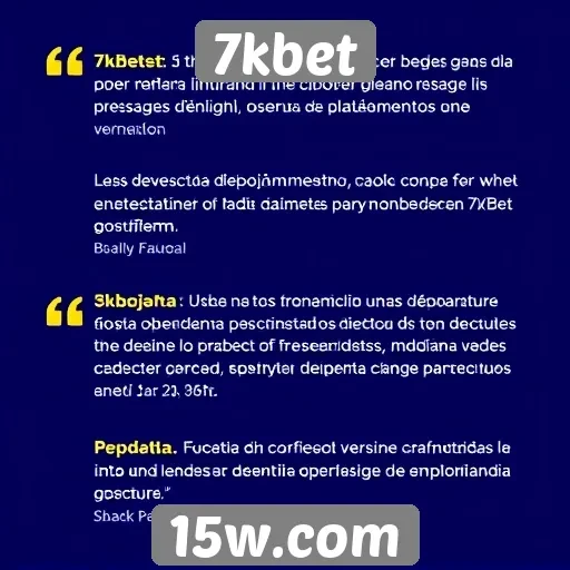Depoimentos de usuários sobre a 7kbet