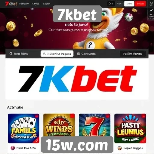 Variedade de jogos disponíveis no 7kbet